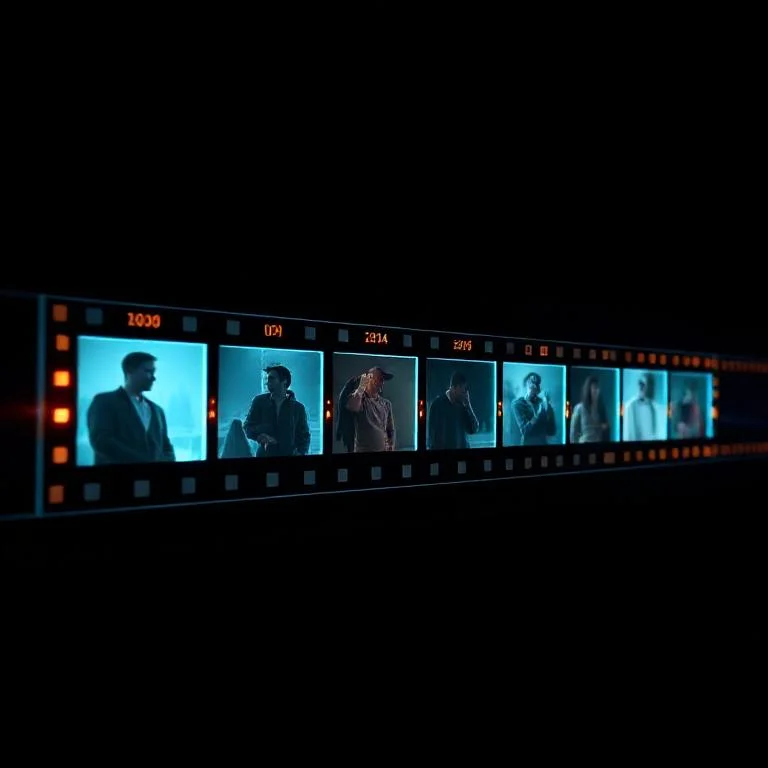 Zaman damgalı etkileşim anlarını taşıyan episodik bellek şerit-film görselleştirmesi