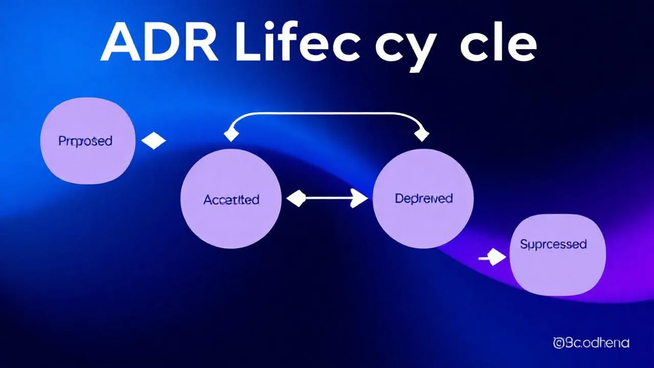 ADR yasam dongusu diyagrami, Proposed Accepted Deprecated Superseded asamalari