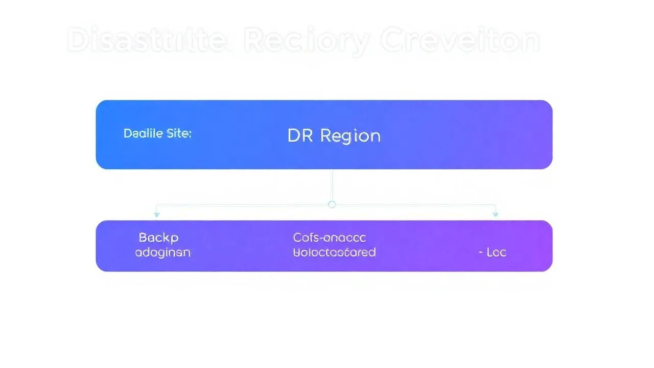 Multi-region disaster recovery mimari diyagrami, immutable backup katmanlari