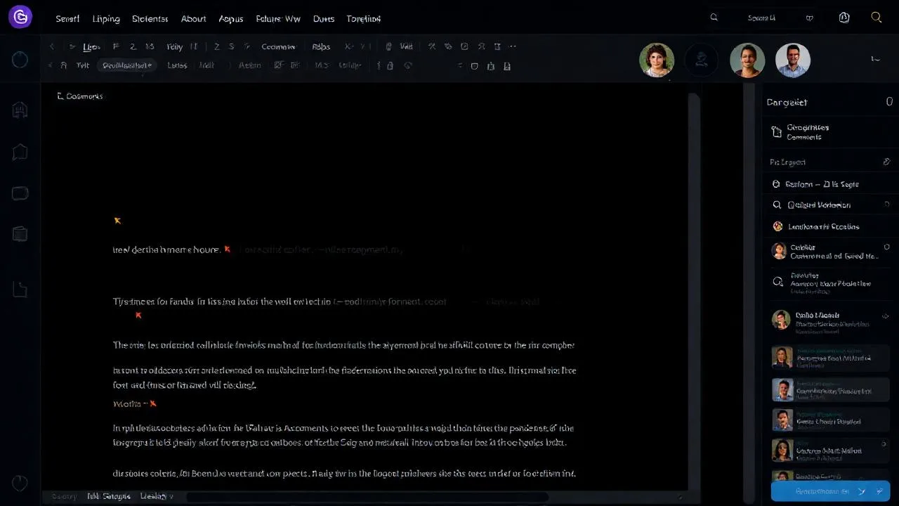 Cok kullanicili dokuman editor'u, presence cursor'lari ve kullanici avatari