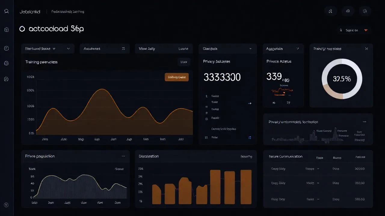 Federated learning dashboard client round training loss aggregation metric