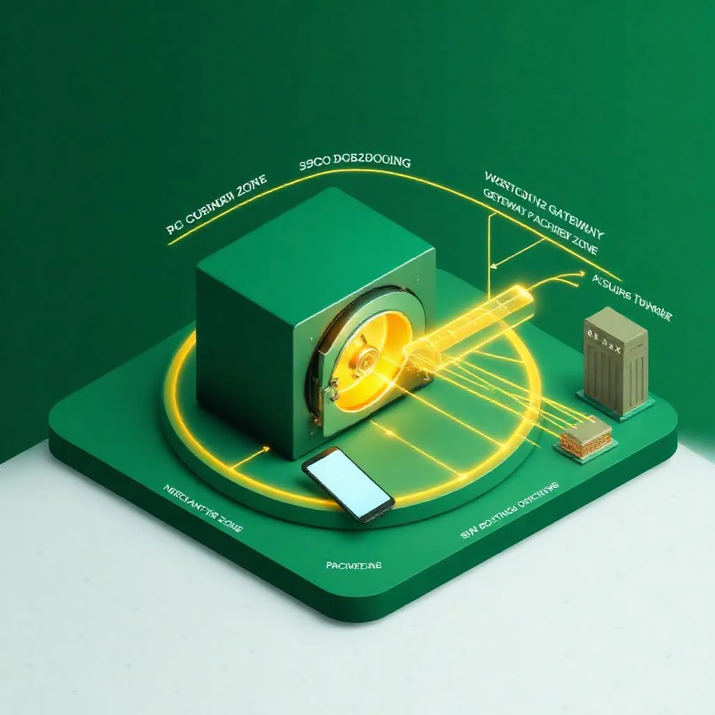 PCI-DSS uyumlu fintech ödeme entegrasyon mimarisi: tokenization vault, 3DS2 akışı, BIN routing ve fraud katmanlarını gösteren izometrik diyagram