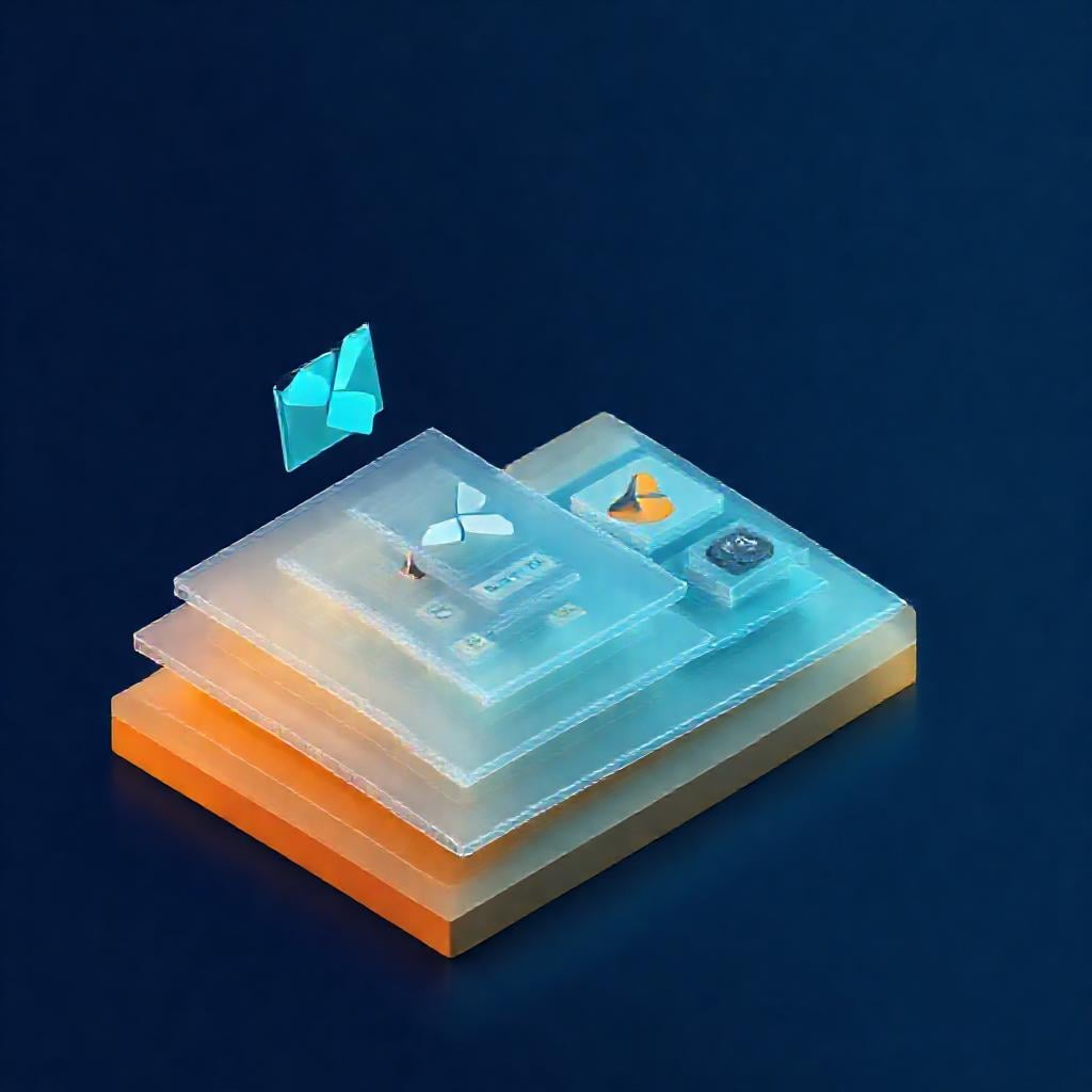 Flutter widget agaci ve render engine katmanlarini gosteren izometrik mobil mimari diyagrami