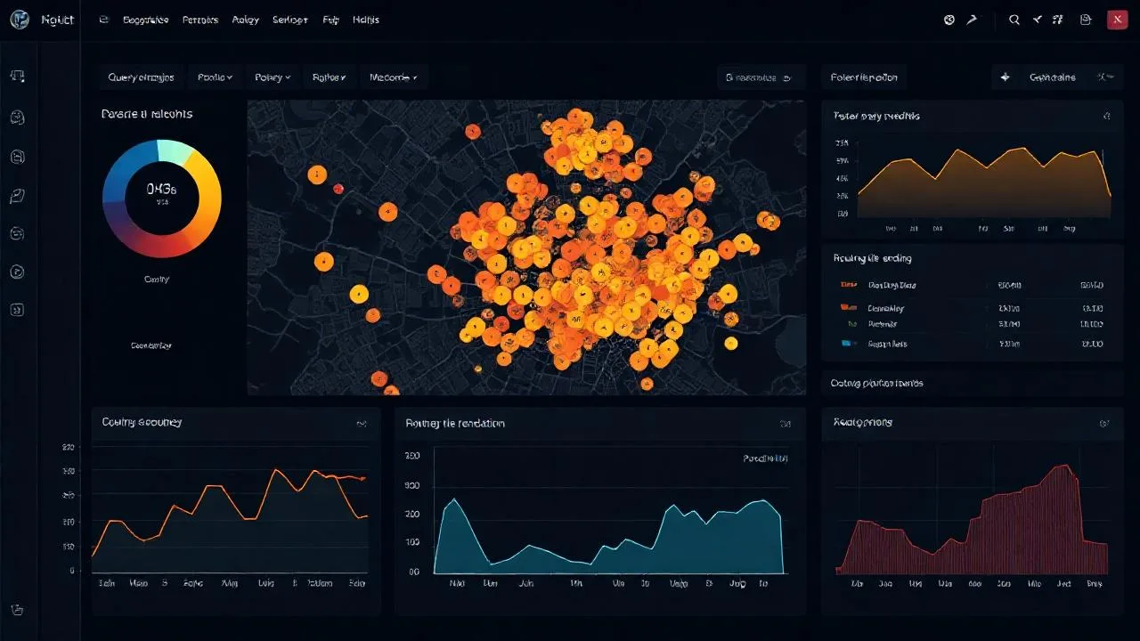 Geospatial dashboard H3 hexagon heatmap PostGIS query latency routing harita