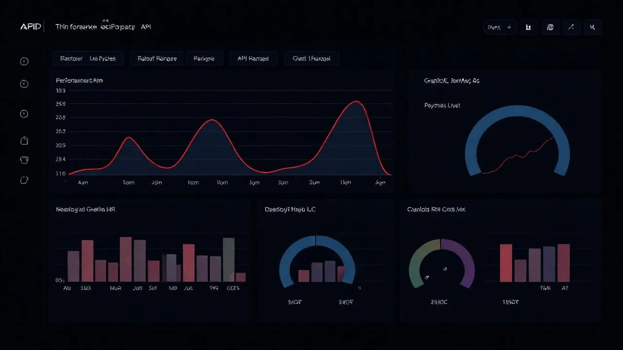 API performans karsilastirma dashboard'u, REST GraphQL gRPC latency grafikleri