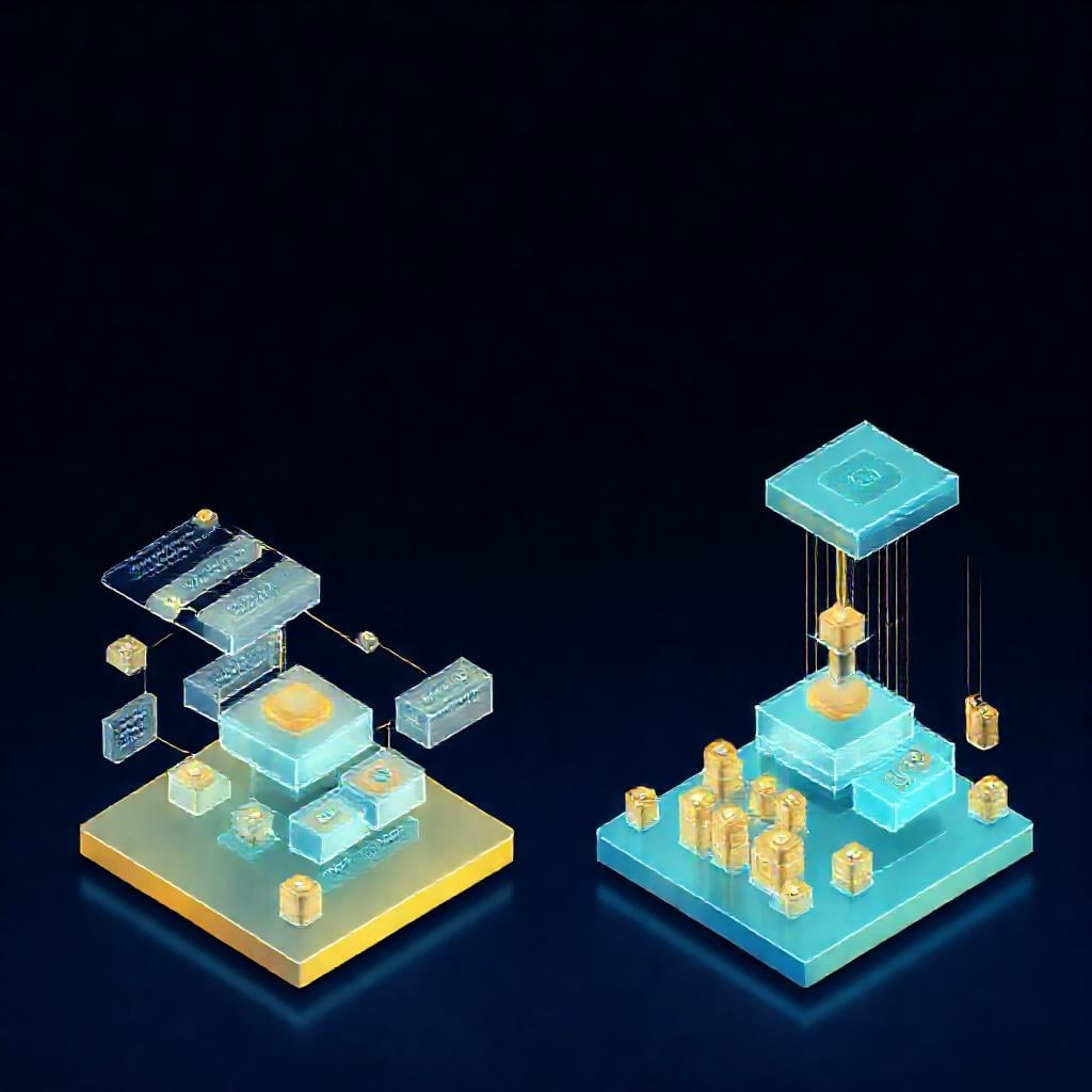 LangChain ve LlamaIndex framework mimari farklarini gosteren izometrik agent diyagrami