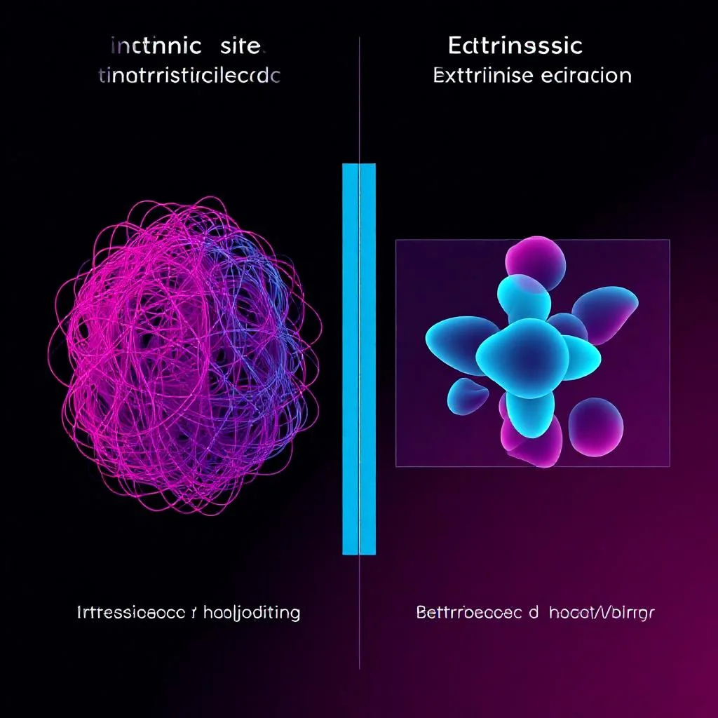 Intrinsic ve extrinsic hallucination kategorilerinin bölünmüş panel görselleştirmesi, sol panelde eğitim verisi yorumlama hataları, sağ panelde dış bilgi uydurma