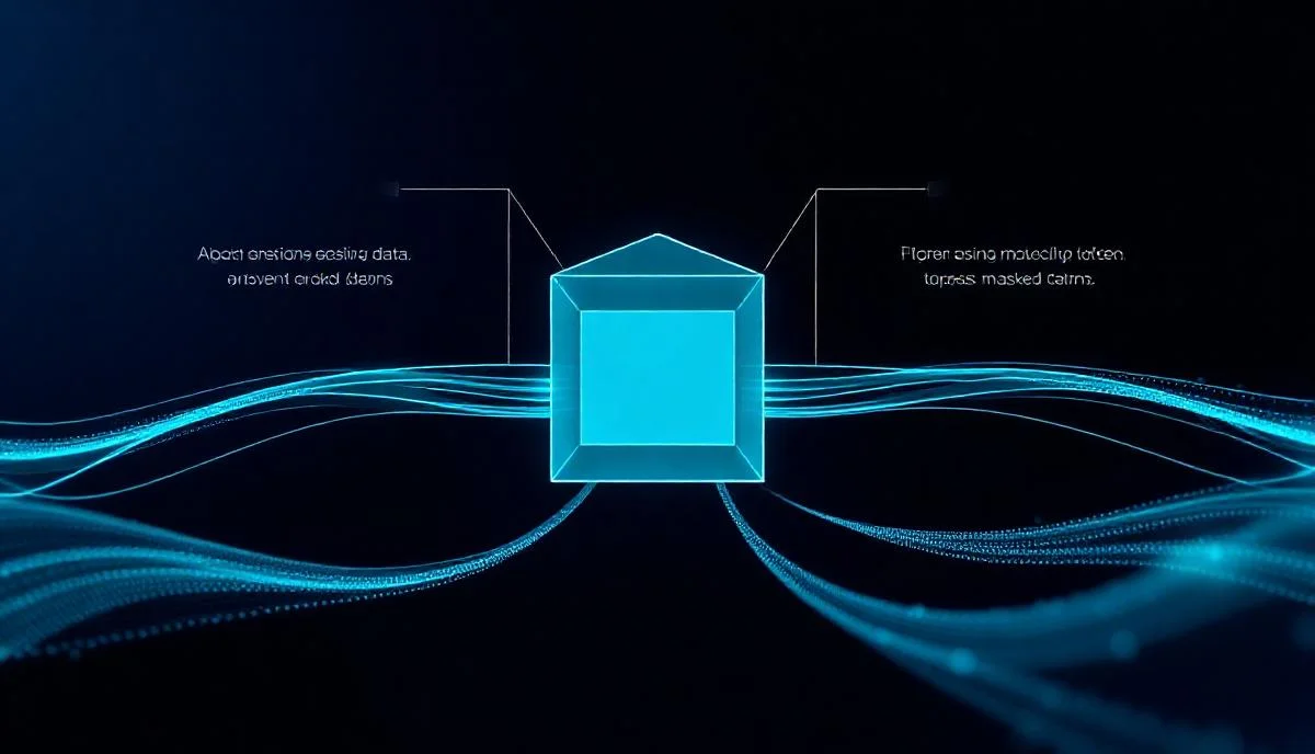 PII tokenization proxy mimarisi: çift yönlü kişisel veri maskeleme akışı görseli