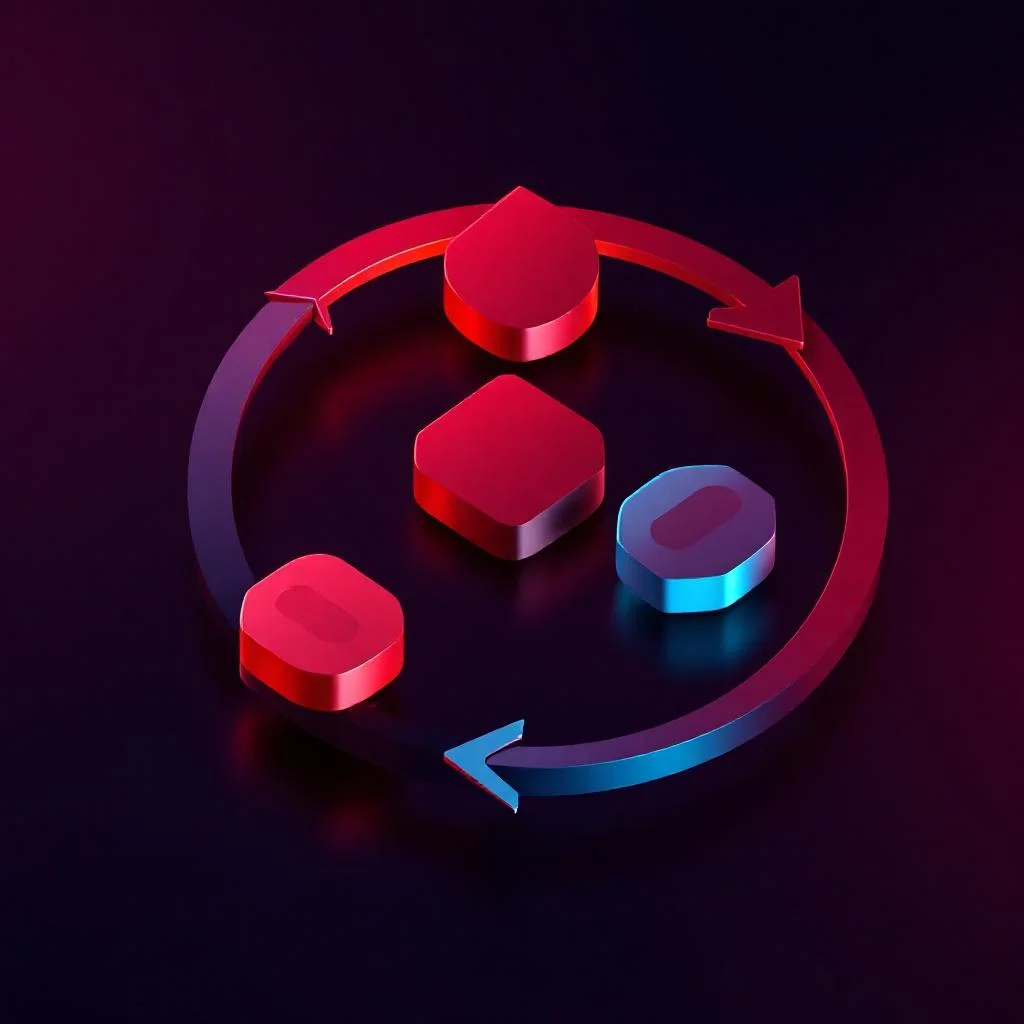 Access token, refresh token ve ID token yaşam döngüsü ve rotation cycle: token rotation, reuse detection ve invalidation aşamaları izometrik şema