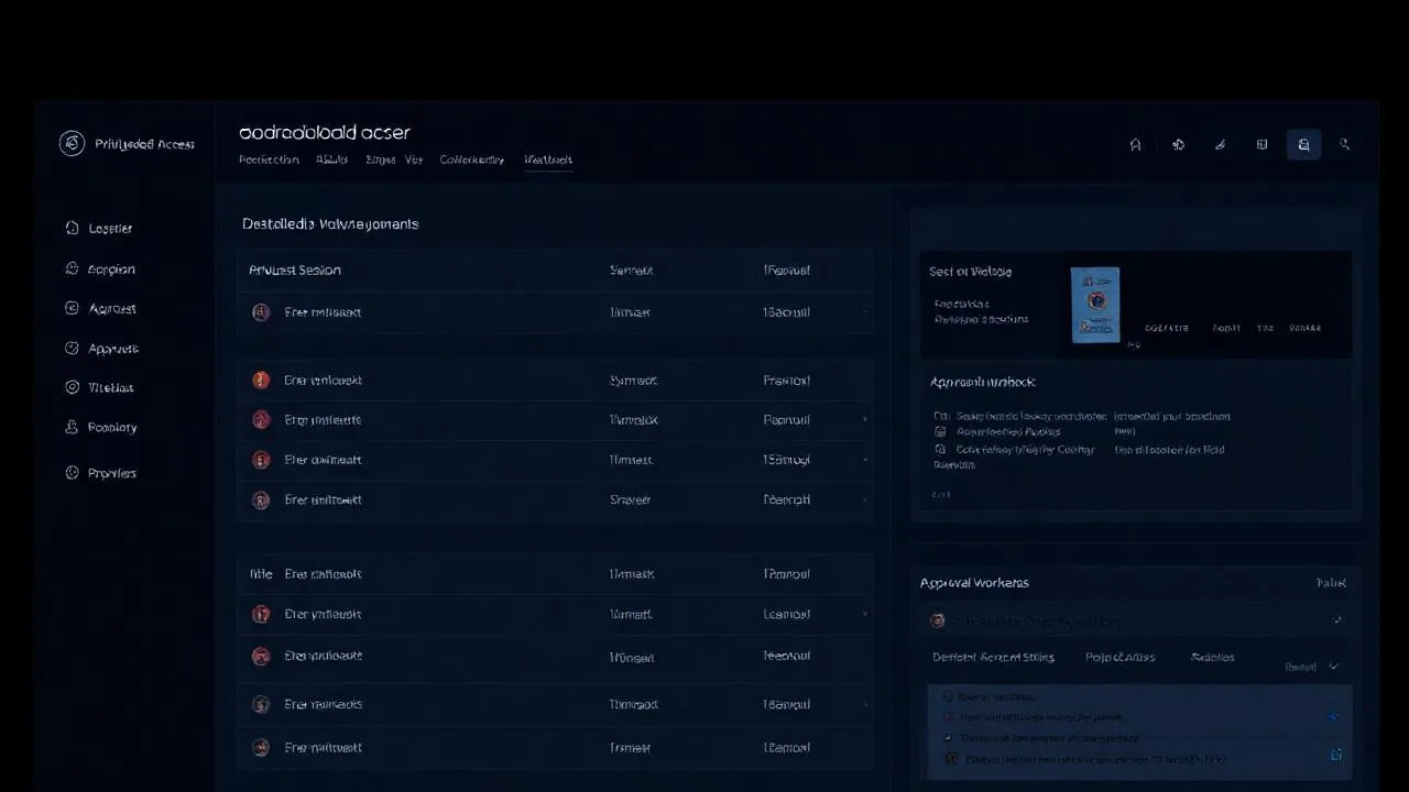 PAM ve JIT access dashboard, oturum kayitlari ve onay akisi
