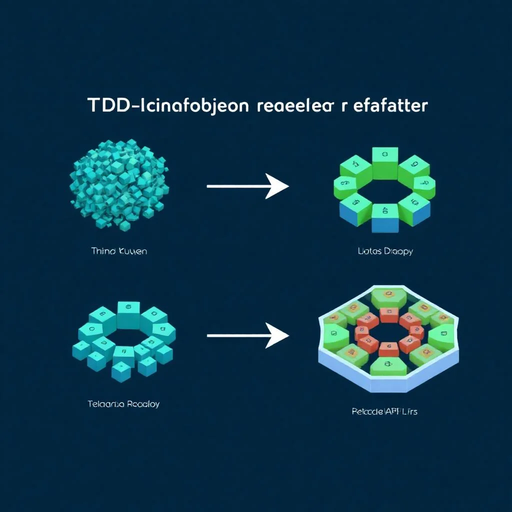 TDD odaklı tasarım refactor sürecinde API yüzeyinin evrim akış şeması