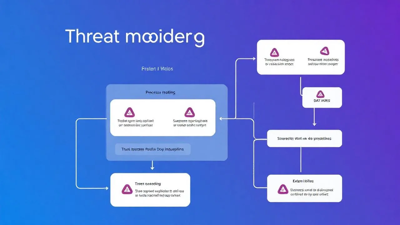 STRIDE data flow diyagrami, trust boundary ve tehdit noktalari