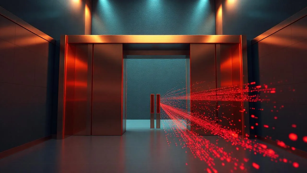 API gateway tarafından filtrelenen ve 429 ile reddedilen istekleri gösteren soyut kapı
