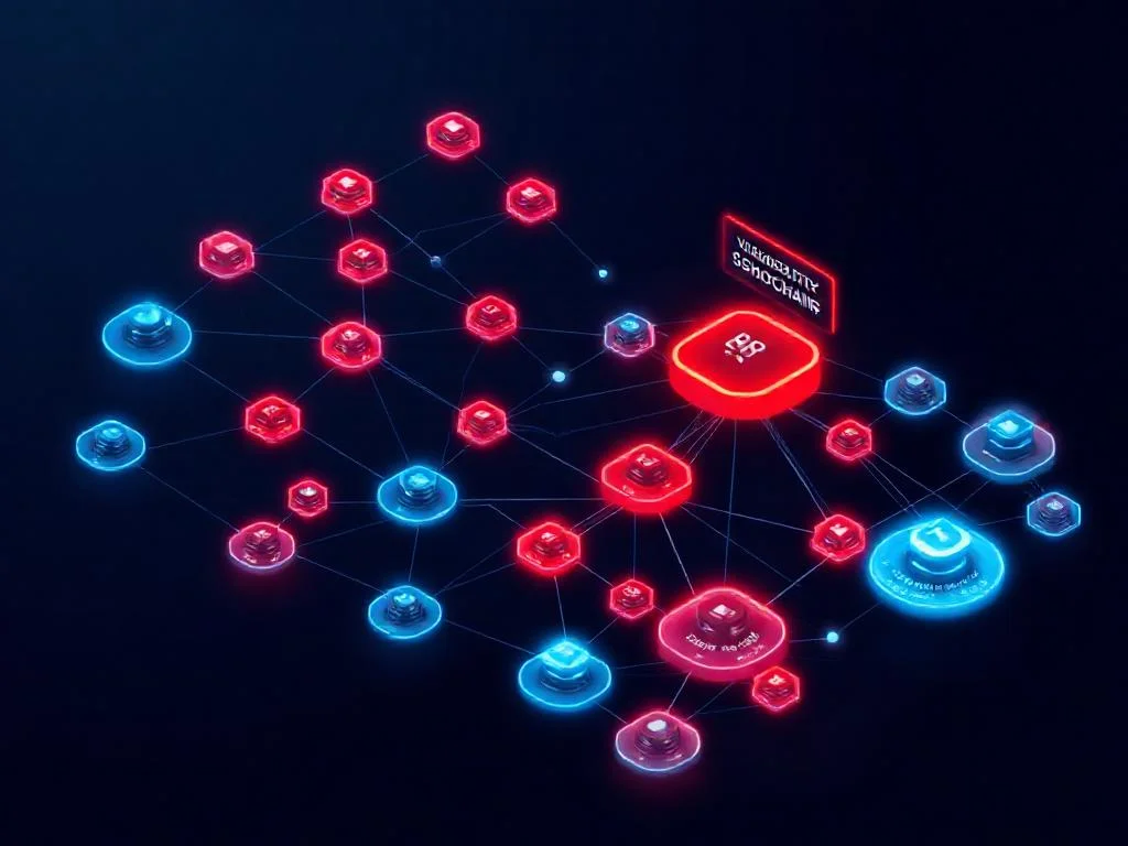SBOM yazilim tedarik zinciri bagimlilik grafigi ve zafiyet gostergeleri ile supply chain riskini gorsellestiren konsept