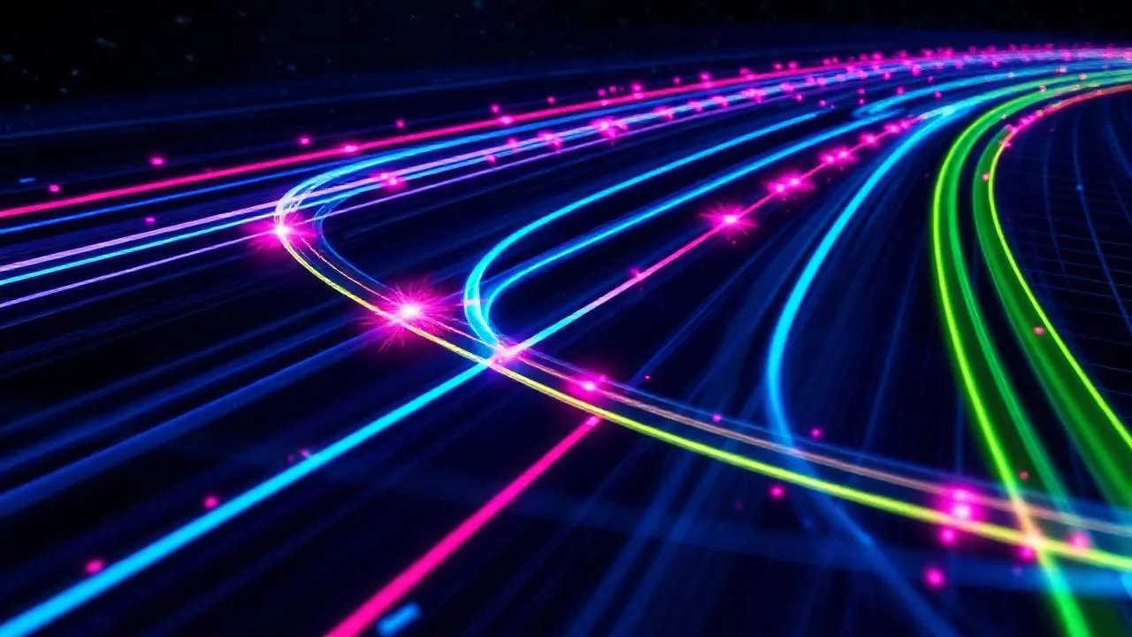 Yüksek throughput Node.js backend performans benchmark soyut hız görseli
