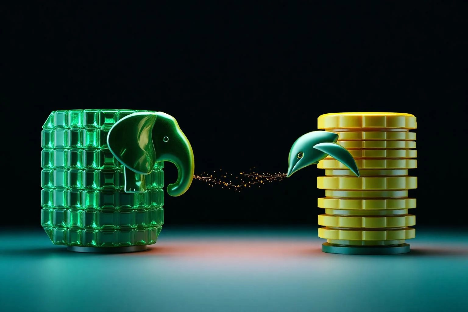 PostgreSQL ve MySQL kurumsal veritabanı seçim karşılaştırma görseli