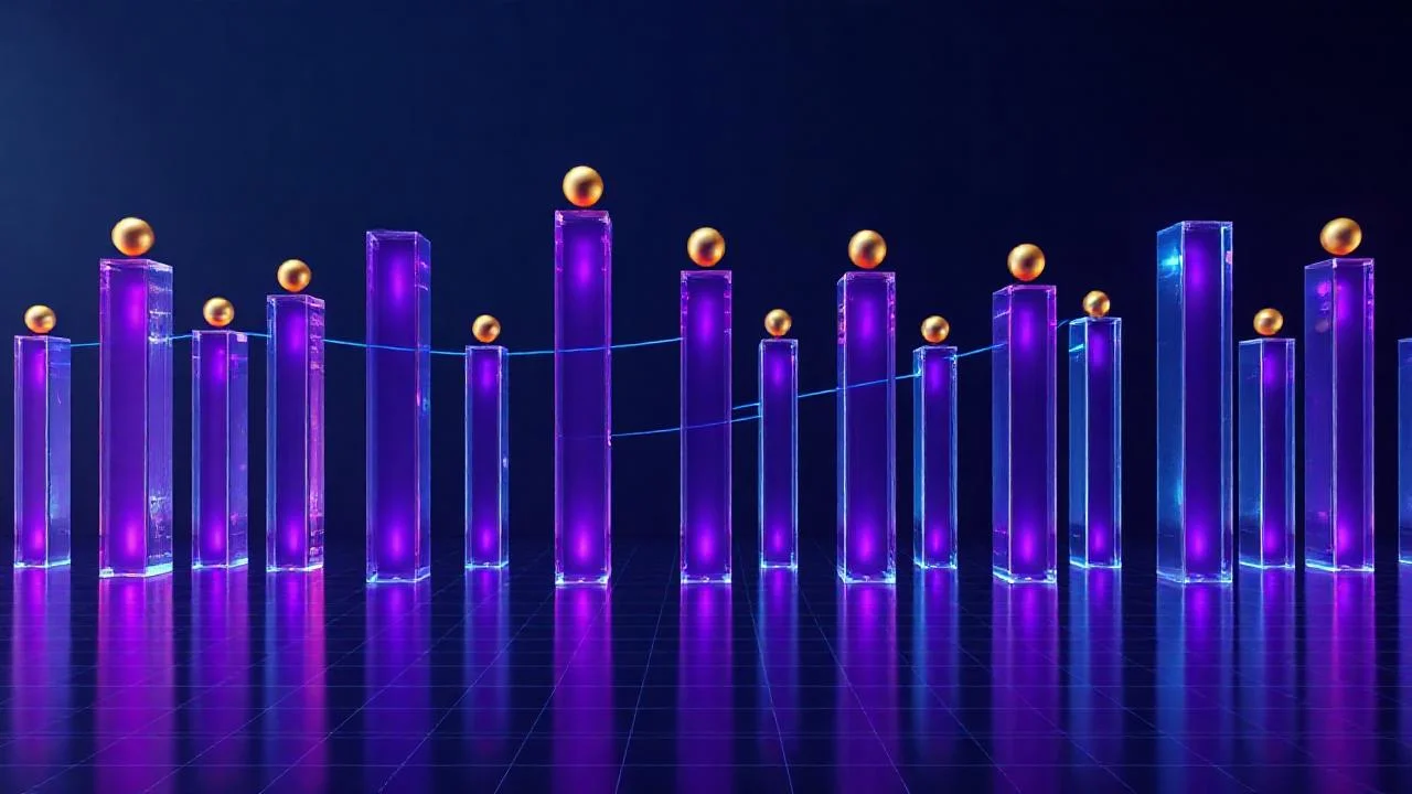 Performans benchmark latency ve dogruluk soyut metrik gorseli