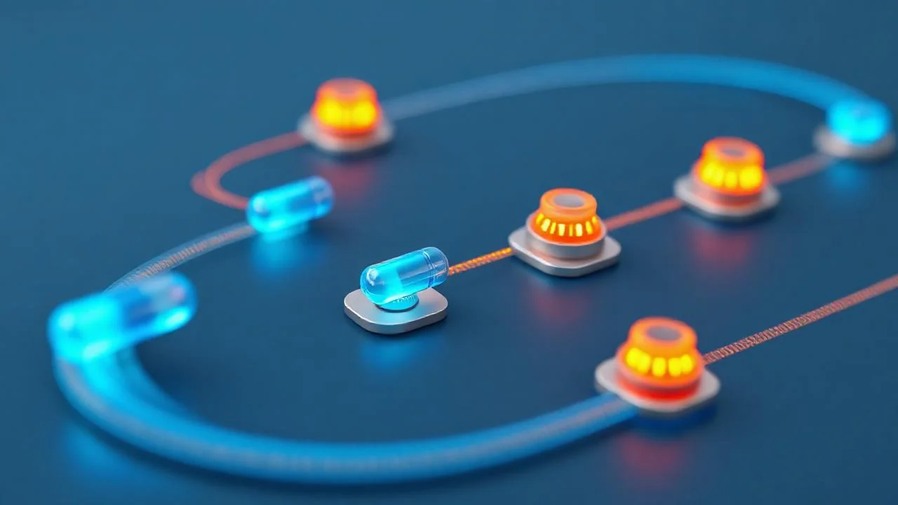 CI/CD pipeline ve policy gate soyut akis gorseli