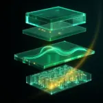 Data contract protokolü Pact ve AsyncAPI sözleşme katmanları soyut 3D görsel