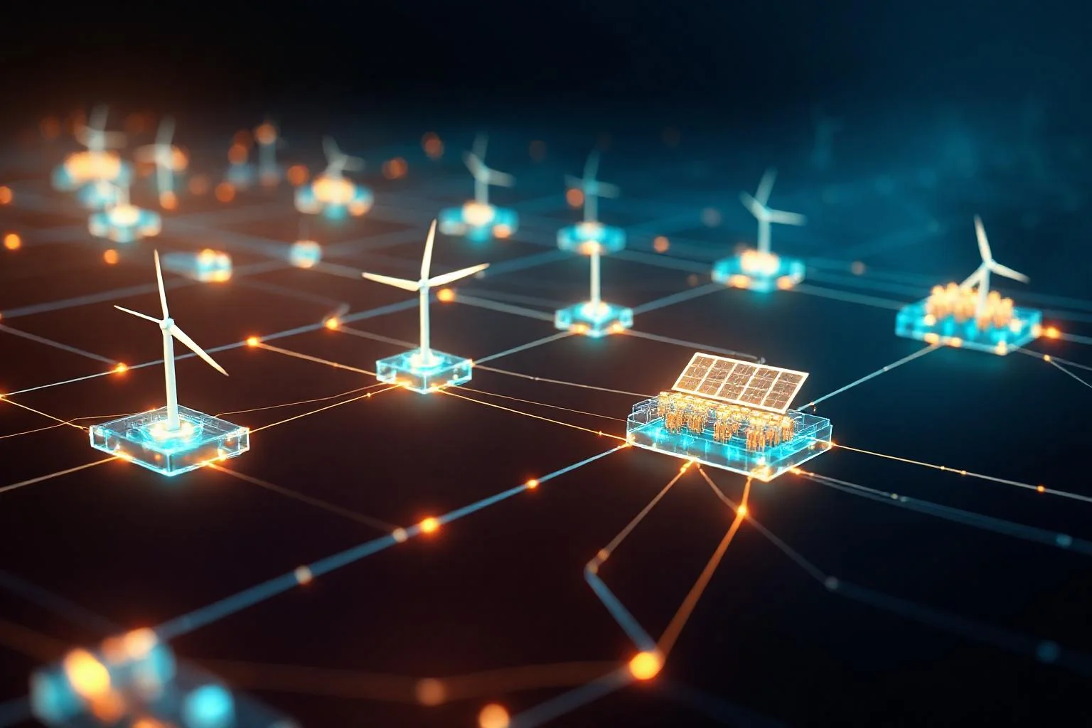Smart grid yazilim mimarisi ve enerji dagitim dijital donusum konsepti