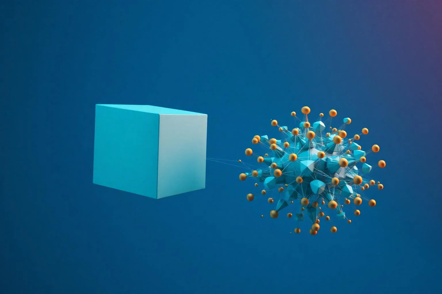 Nomad ve Kubernetes orchestrator karşılaştırması soyut görselleştirme