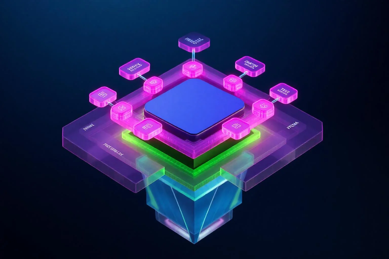 NestJS GraphQL Prisma SaaS template mimari soyut görselleştirme