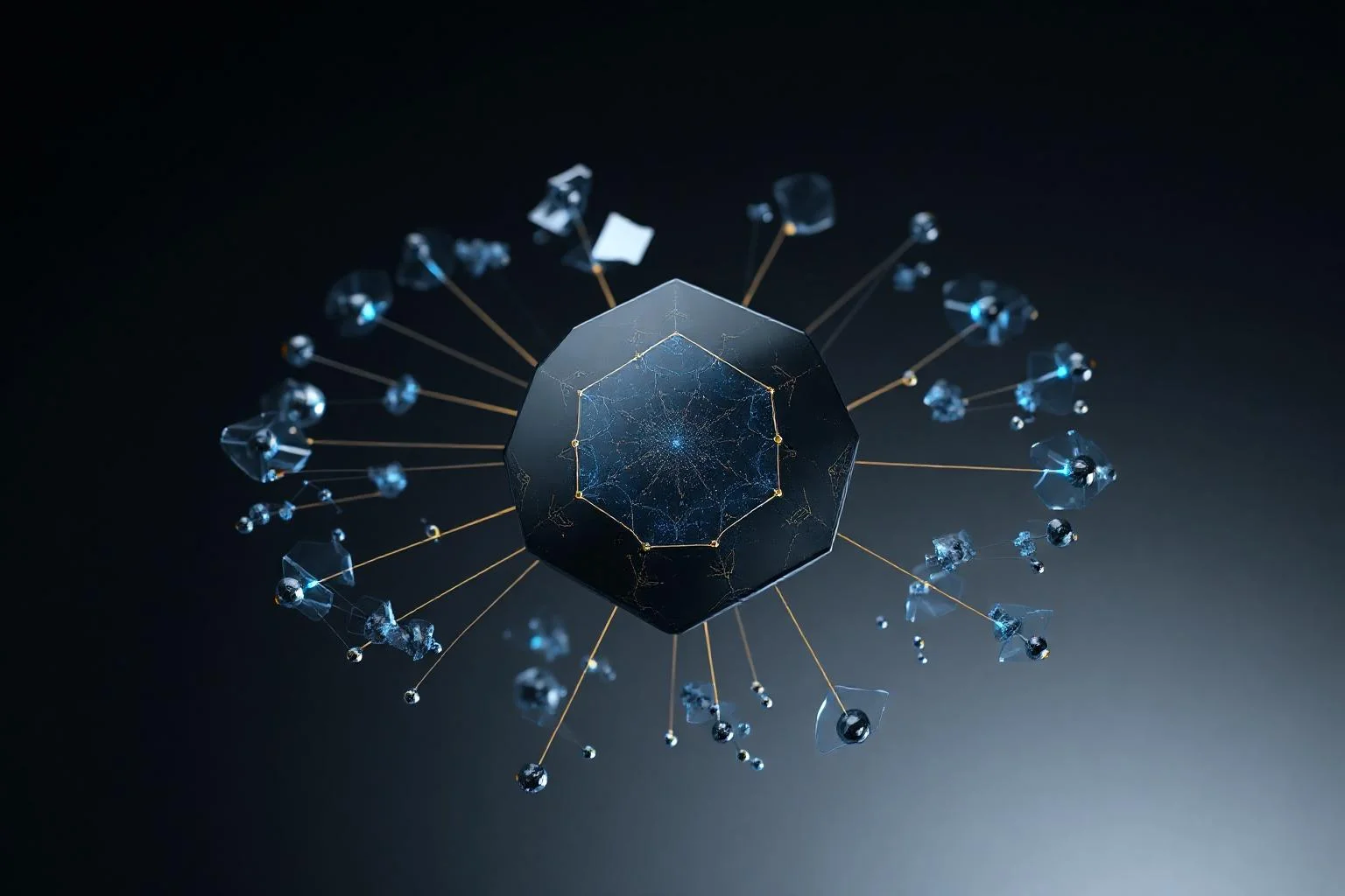 AI destekli UX research ve product discovery pipeline soyut görselleştirme