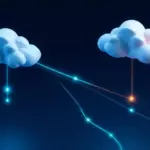 AWS Azure GCP üç hyperscaler karşılaştırması soyut bulut mimarisi görseli