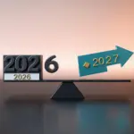 2027 teknoloji trendleri yil sonu bilancosu soyut gorsel